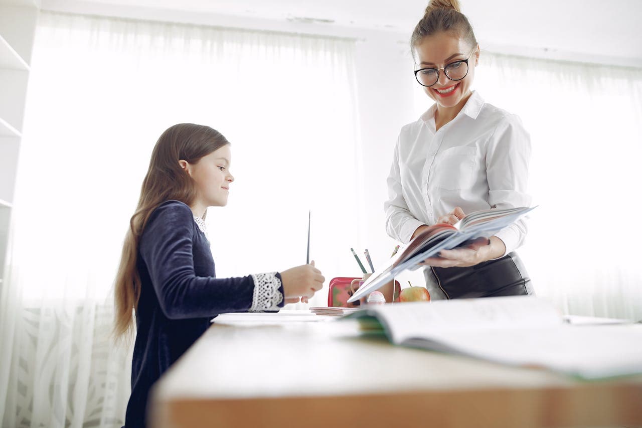 11+ tutoring session